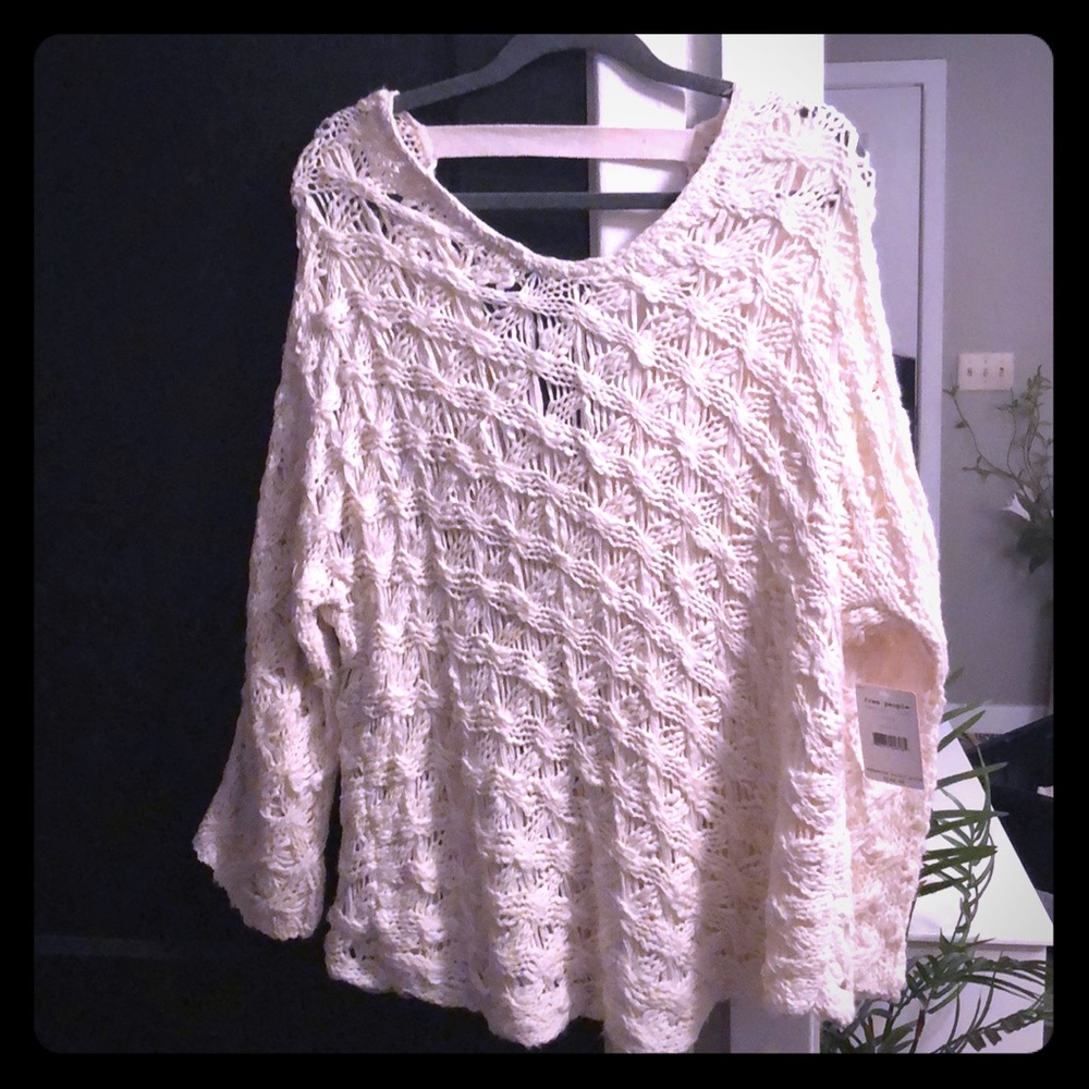 Free People Chucky Cream Sweater